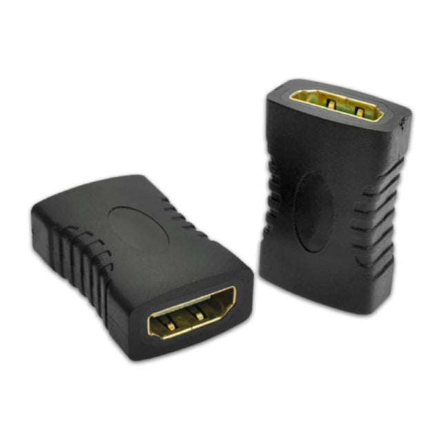 2-Pack 19-pin HDMI 2.0 Vrouwelijk naar HDMI 2.0 Vrouwelijk Koppelstuk Verleng Adapter Converter
