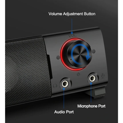 Orpheus GS550 Home Stereo Luidspreker Set - 2 in 1 Stereo Speakers Soundbar Luidsprekers Box Zwart
