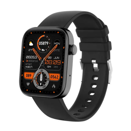 P71 Smartwatch - Siliconen Bandje - Fitness Sport Activity Tracker Horloge Zwart