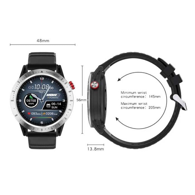 Comet Smartwatch - Slaapmonitor Fitness Sport Activity Tracker Smartphone Horloge iOS Android IP68 - Waterdicht iPhone Samsung Huawei Zilver