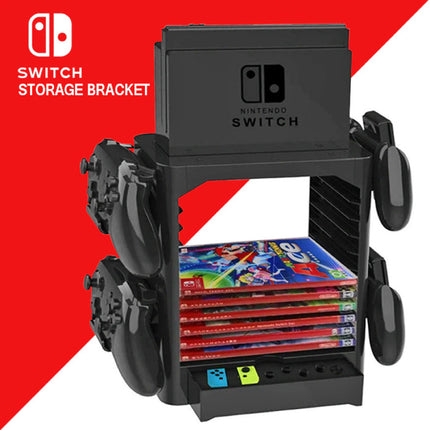 Multifunctionele Standaard voor Nintendo Switch Console en Games - NS  Controller Stand Game Houder Zwart