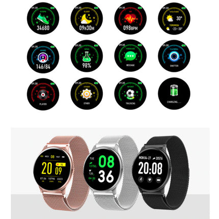 2020 Fashion Sports Smartwatch Fitness Sport Activity Tracker Smartphone Horloge iOS Android - Zilver
