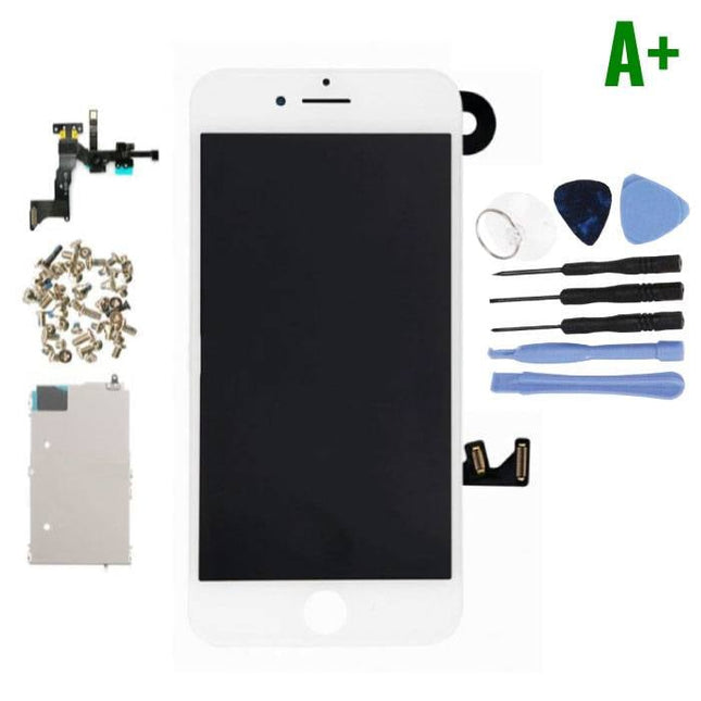iPhone 7 Plus Voorgemonteerd Scherm (Touchscreen + LCD + Onderdelen) A+ Kwaliteit - Wit + Gereedschap