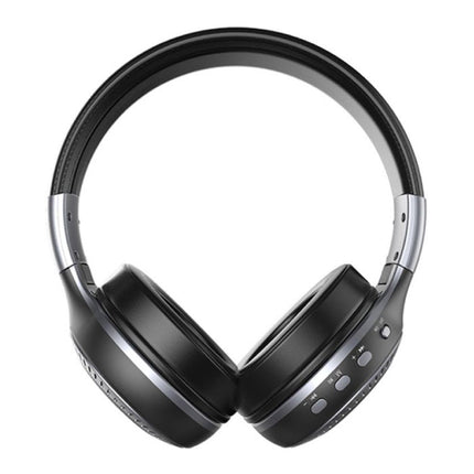 B19 Draadloze Koptelefoon met LED Display en FM Radio - Bluetooth 5.0 Wireless Headphones Stereo Studio Zilver