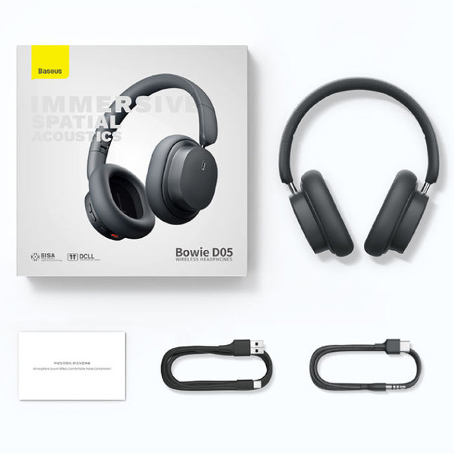 Bowie D05 Draadloze Koptelefoon - Over Ear HiFi Bluetooth 5.3 Headset Zwart