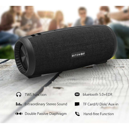 BW-WA1 Draadloze Speaker - Luidspreker Wireless Bluetooth 5.0 Soundbar Box Zwart