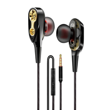 Z2 Wired Earphones Oortjes Ecouteur met Microfoon Oortelefoon Zwart