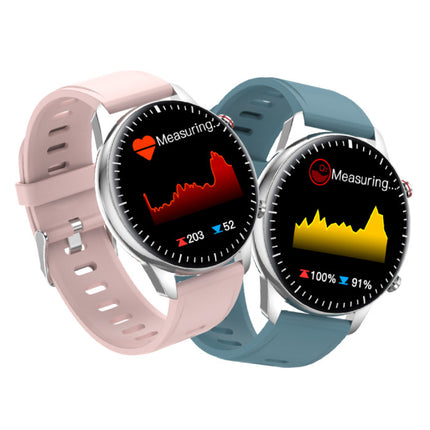 2021 Sport Smartwatch - Staal Bandje Fitness Activity Tracker Horloge Android - Zilver