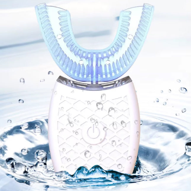 Sonische U-Type Tandenborstel - Elektrisch 360° Siliconen Kop - Wit