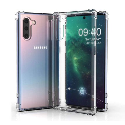 Samsung Galaxy Note 10 Plus Transparant Bumper Hoesje - Clear Case Cover Silicone TPU Anti-Shock