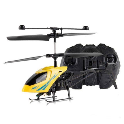 Desert Hawk Mini RC Drone Helikopter Speelgoed Gyro Lampjes Geel