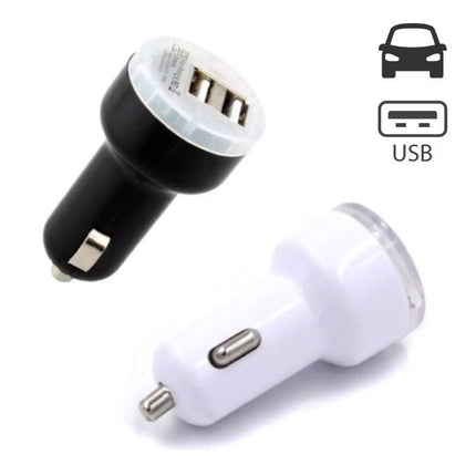 10-Pack High Speed Dubbele Autolader/Dual Carcharger Zwart/Wit