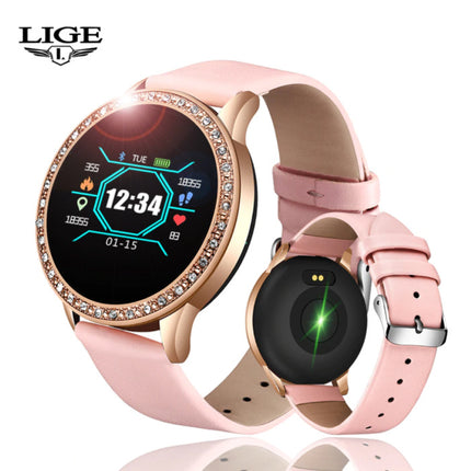 Fashion Sports Smartwatch Fitness Sport Activity Tracker Smartphone Horloge iOS Android - Roze
