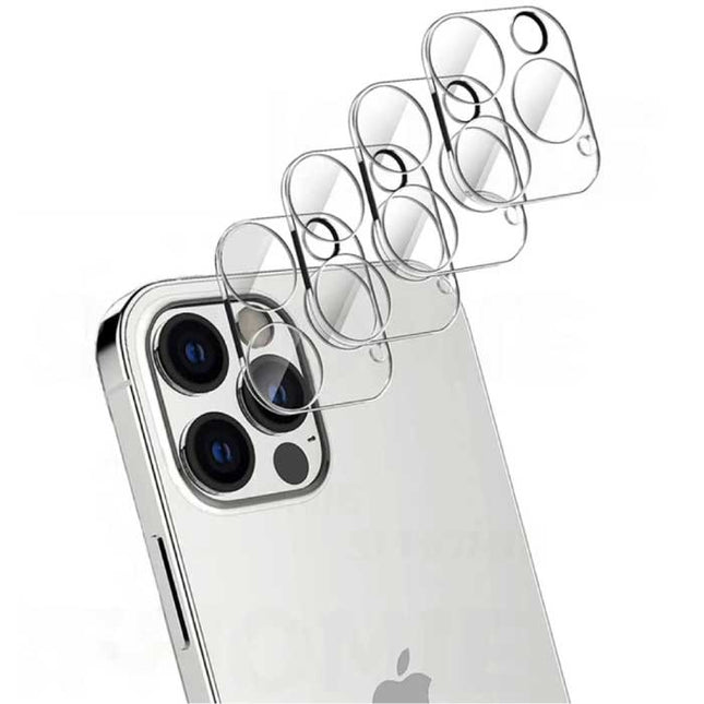 4-Pack iPhone 13 Tempered Glass Camera Lens Cover - Shockproof Case Bescherming
