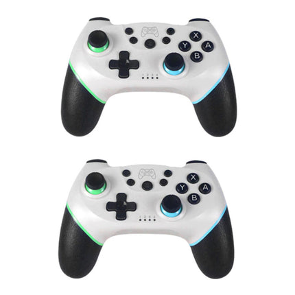 2-Pack Gaming Controller voor Nintendo Switch - NS Bluetooth Gamepad met Vibratie Wit