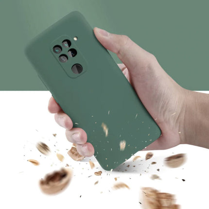 Xiaomi Mi Note 10 Lite Ultraslim Silicone Hoesje TPU Case Cover Donkergroen