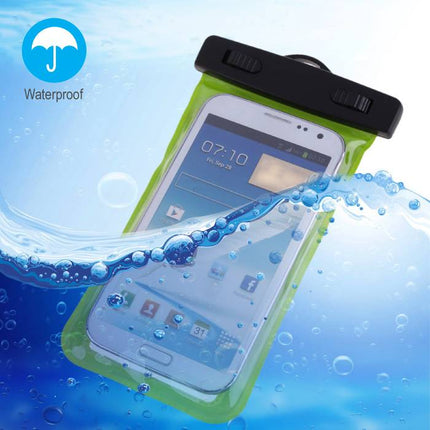 Waterdicht Hoesje Tasje Zakje Universeel iPhone Samsung Huawei Groen - Tot 5.8" Airbag