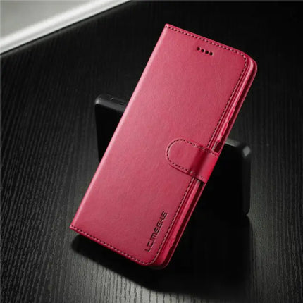 Xiaomi Poco M5 Flip Case Portefeuille - Wallet Cover Leer Hoesje - Rood
