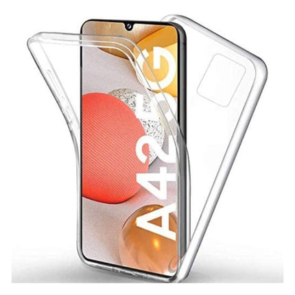 Samsung Galaxy A42 Full Body 360° Hoesje - Volledige Bescherming Transparant TPU Silicone Case + PET Screenprotector