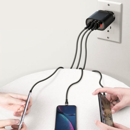 Qualcomm Quick Charge 3.0 Triple 3x Port USB Muur Oplader Wallcharger AC Thuislader Stekkerlader Adapter