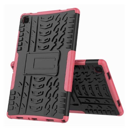 Samsung Galaxy Tab A7 (10.4") Shockproof Cover met Kickstand - Multifunctioneel Hoesje Case Roze