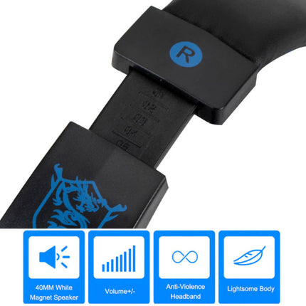 Bass HD Gaming Headset Stereo Koptelefoon Headphones met Microfoon voor PlayStation 4 / PC Rood