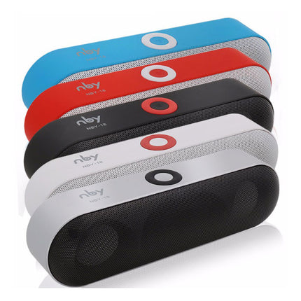 NBY-18 Mini Draadloze Soundbar Luidspreker Wireless Speaker Box Bluetooth 3.0 Zilver