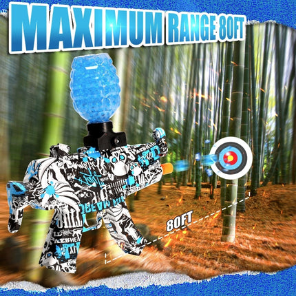 Elektrische Gel Blaster met 20.000 Balletjes - MP5 Model Water Speelgoed Foam Shooter Blauw