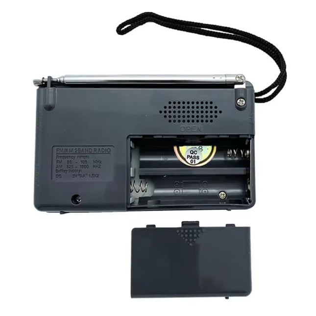 BC-R2011 Noodradio op Batterij - AM FM Radio Ontvanger - Zilver