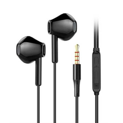 XF06 Oordopjes met Microfoon - 3.5mm AUX Oortjes Wired Earphones Oortelefoon Wit