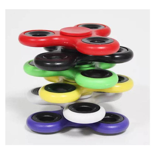 Standard Tri Fidget Hand Spinner Anti Stress Draaier Toy Zwart