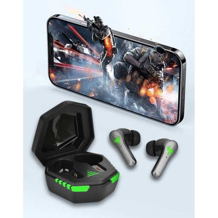 Draadloze Oortjes - Gaming Headset Touch Control Oordopjes TWS Bluetooth 5.2 Earphones Earbuds Zwart