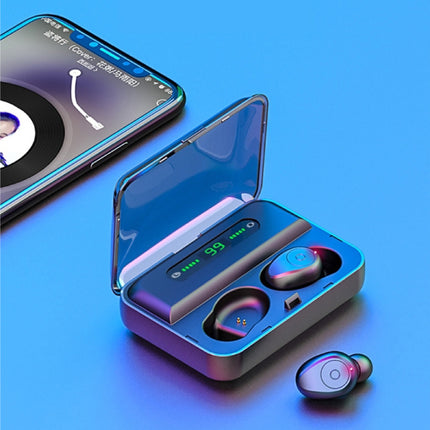 F3 Earbuds TWS Draadloze Smart Touch Control Oortjes Bluetooth 5.0 Ear Wireless Buds Earphones 3000mAh Powerbank Oortelefoon Wit
