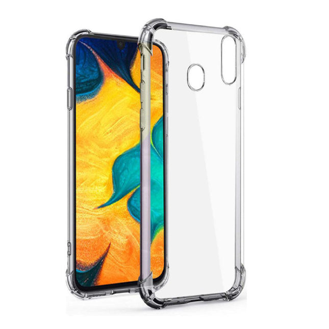 Samsung Galaxy A30 Transparant Bumper Hoesje - Clear Case Cover Silicone TPU Anti-Shock