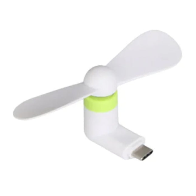 USB-C Mini Ventilator - Koelventilator Energiebesparend Fan 5V/1W - Wit