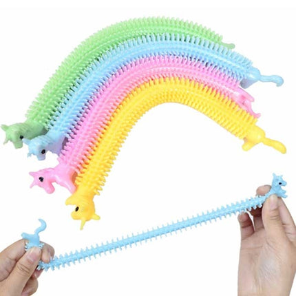 3-Pack Noodle Strings - Rekbaar Fidget Anti Stress Pop It Speelgoed Bubble Toy Siliconen Monkey Noodles Willekeurige Kleur