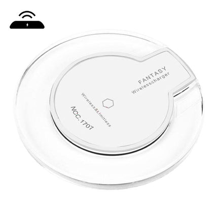 Qi Fantasy Universele Draadloze Oplader 5V - 1.5A Wireless Charging Pad Wit