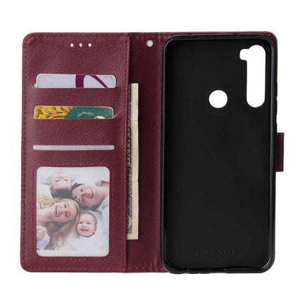 Xiaomi Redmi Note 5A Leren Flip Case Portefeuille - PU Leer Wallet Cover Cas Hoesje Bordeaux