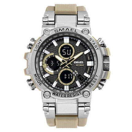 Militair Sport Horloge met Digitale Wijzerplaten voor Heren - Multifunctioneel Polshorloge Schokbestendig 5 Bar Waterdicht Rood