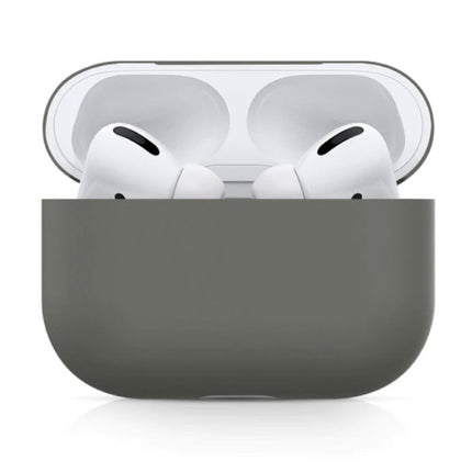 Flexibel Hoesje voor AirPods Pro - Silicone Skin AirPod Case Cover Soepel - Donkergrijs
