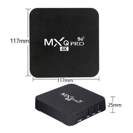 MXQ Pro 1080p TV Box Mediaspeler Android Kodi met Draadloos RGB Toetsenbord - 5G - 4GB RAM - 32GB Opslagruimte