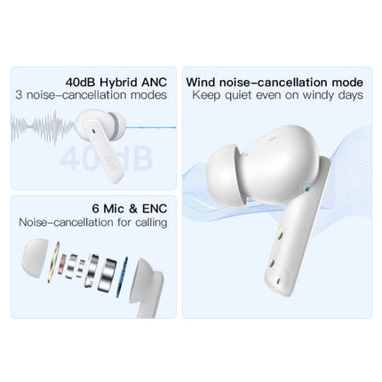 HT05 Draadloze Oortjes - Bluetooth 5.2 Oordopjes - Ear Wireless Buds Earphones Earbuds Oortelefoon Wit