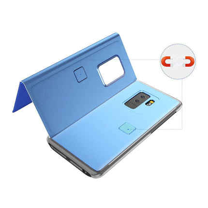 Huawei Honor 8X Smart Spiegel Flip Case Cover Hoesje Blauw