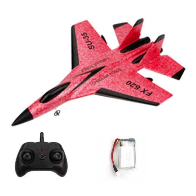 FX-620 RC Fighter Jet Glider met Afstandsbediening - Bestuurbaar Speelgoed Model Vliegtuig Rood