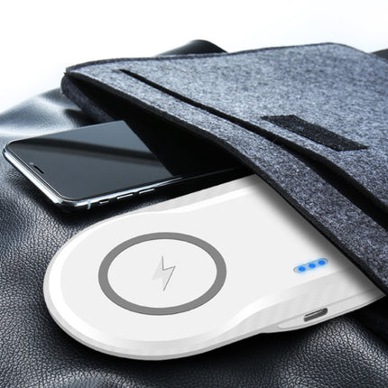 2 in 1 Qi Universele Draadloze Oplader 10W Wireless Charging Pad Zwart