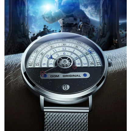 Night and Day Horloge - Anoloog Luxe Uurwerk voor Mannen en Vrouwen - Zilver
