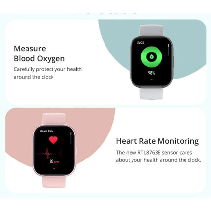 P68 Smartwatch - 2,04'' AMOLED-Scherm - Siliconen Bandje - 100 Sportmodi - Fitness Sport Activity Tracker Horloge Goud