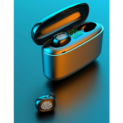 TWS Draadloze Oortjes met Powerbank 3500mAh - Smart Touch Control Bluetooth 5.0 Ear Wireless Buds Earphones Earbuds Oortelefoon Zwart 