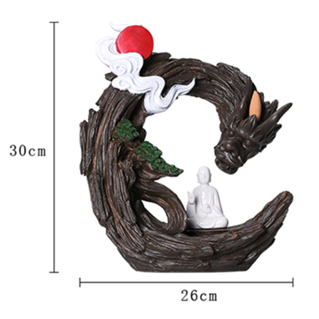 Aromatherapie Sier Wierookbrander Waterval Terugstromen - Backflow Incense Burner Feng Shui Decor Hars Ornament