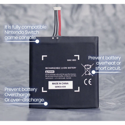 Batterij Vervanging voor Nintendo Switch - 4310mAh NS Game Console Accu Reparatie